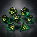 Green Glass DnD Dice Set All Triforce Dice 