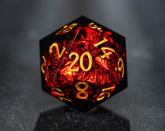 Black Red Dice Set