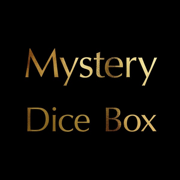 Mystery DnD D&D Dice Box