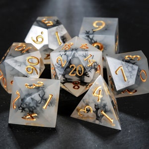 Black Coral Dice Set image 1