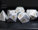 Howlite Gemstone DnD Dice Set All Number Dice 