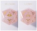 Rose Quartz Gemstone DnD Dice Set Axolotl Motif F*ck Dice 