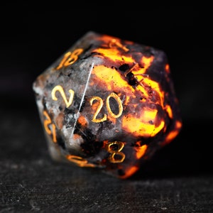 Yooperlite Gemstone Dice Set