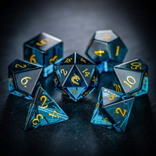 Opalite Gemstone Dnd Dice Set Eye of Providence Dice Etsy