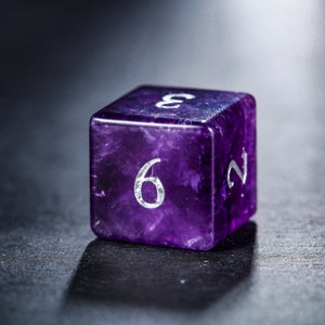 Amethyst Gemstone Dice Set image 4