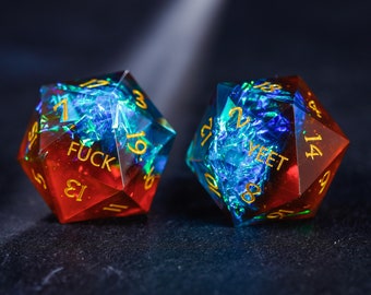 Blue Galaxy YEET Dice Set