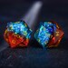 Sharp Edge Blue Blood Resin DnD Dice Set YEET F*CK Dice 