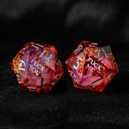 Red Smoky Black Liquid Core Resin Dnd D&D Dice Set Etsy New Zealand