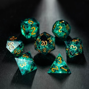 Dark Green Dice Set