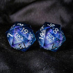 Jeu de dés Word bleu foncé Galaxy Dice F image 1