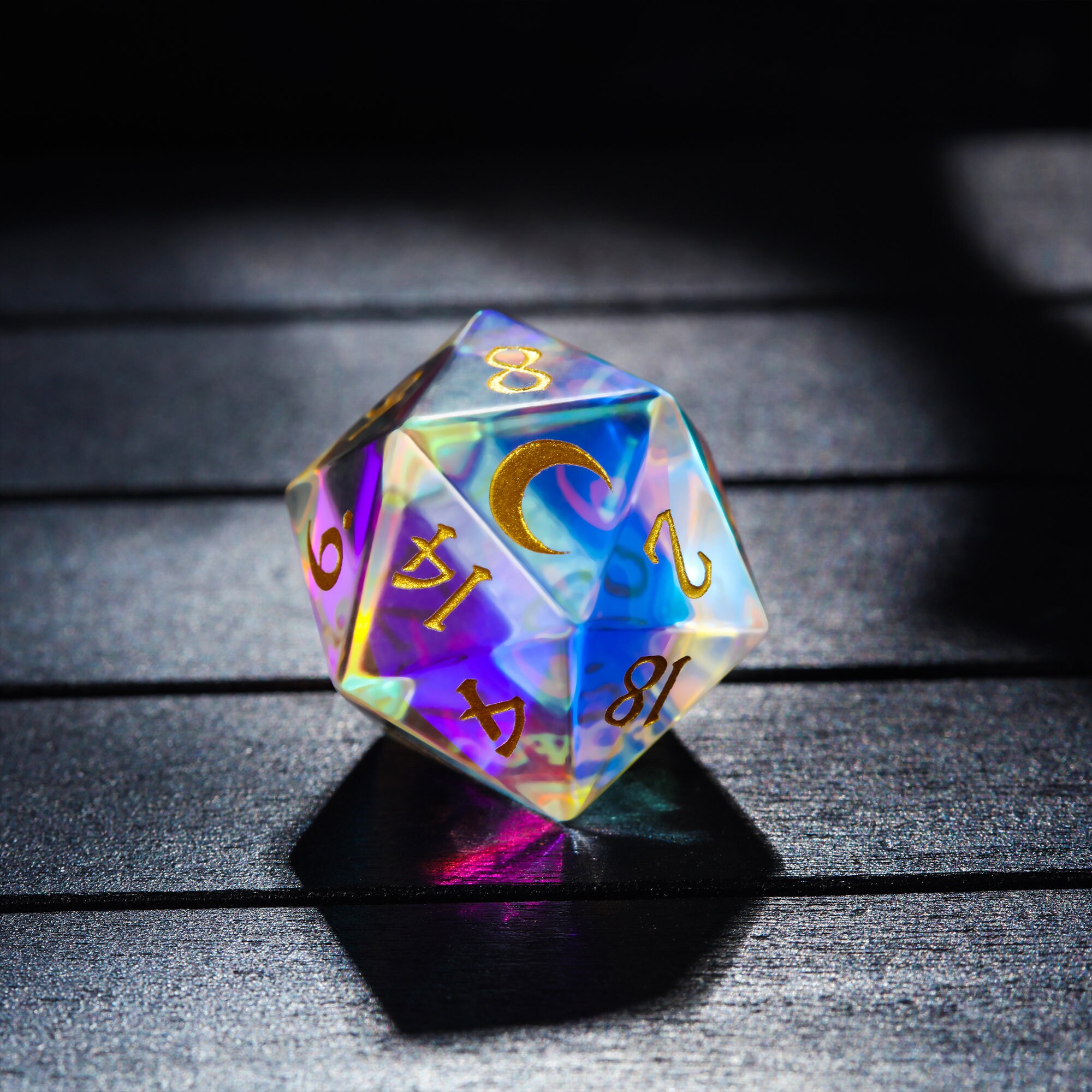 Fantastic Glass DnD Dice Fck Moon Dice Etsy