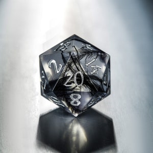 Black Feather Dice Set Only D20