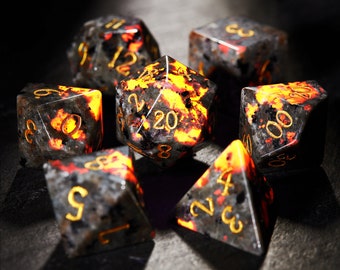 Yooperlite Gemstone Dice Set