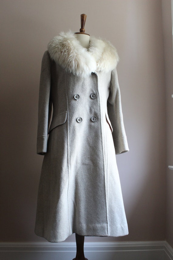 1970's Princess Coat Faux Fur 100% Wool