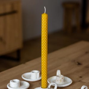 Velas de cera de abejas naturales, velas de panal ecológicas, regalo, juego de 6 velas en caja, regalo original