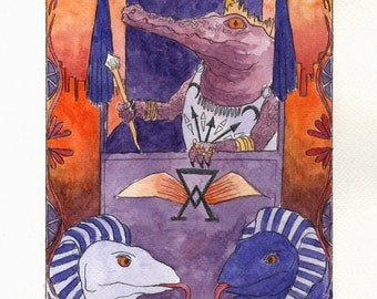The Chariot - Herpetology Tarot Print