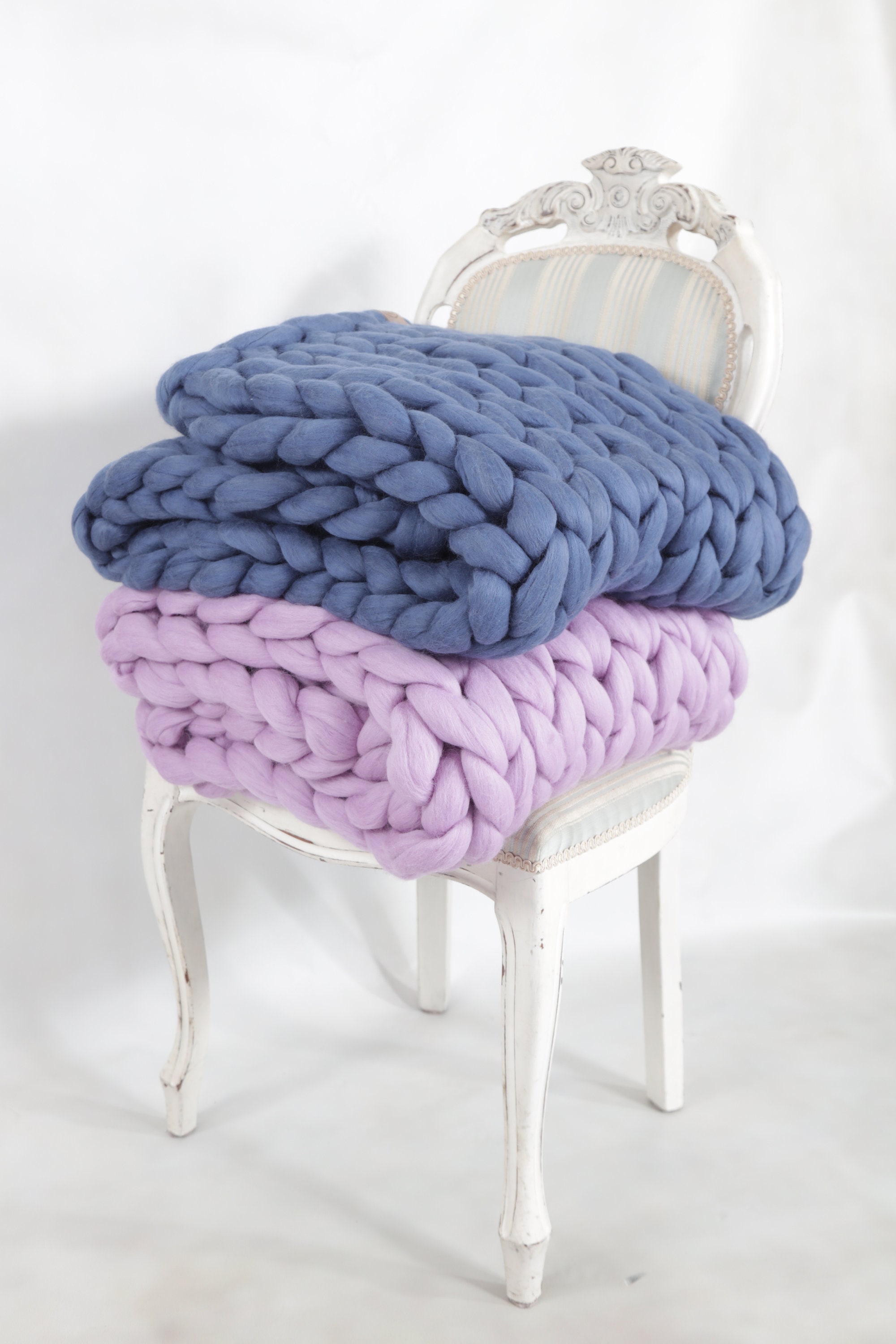 Giant Blanket SALE Blanket Giant Knit Throw Merino Wool Etsy UK