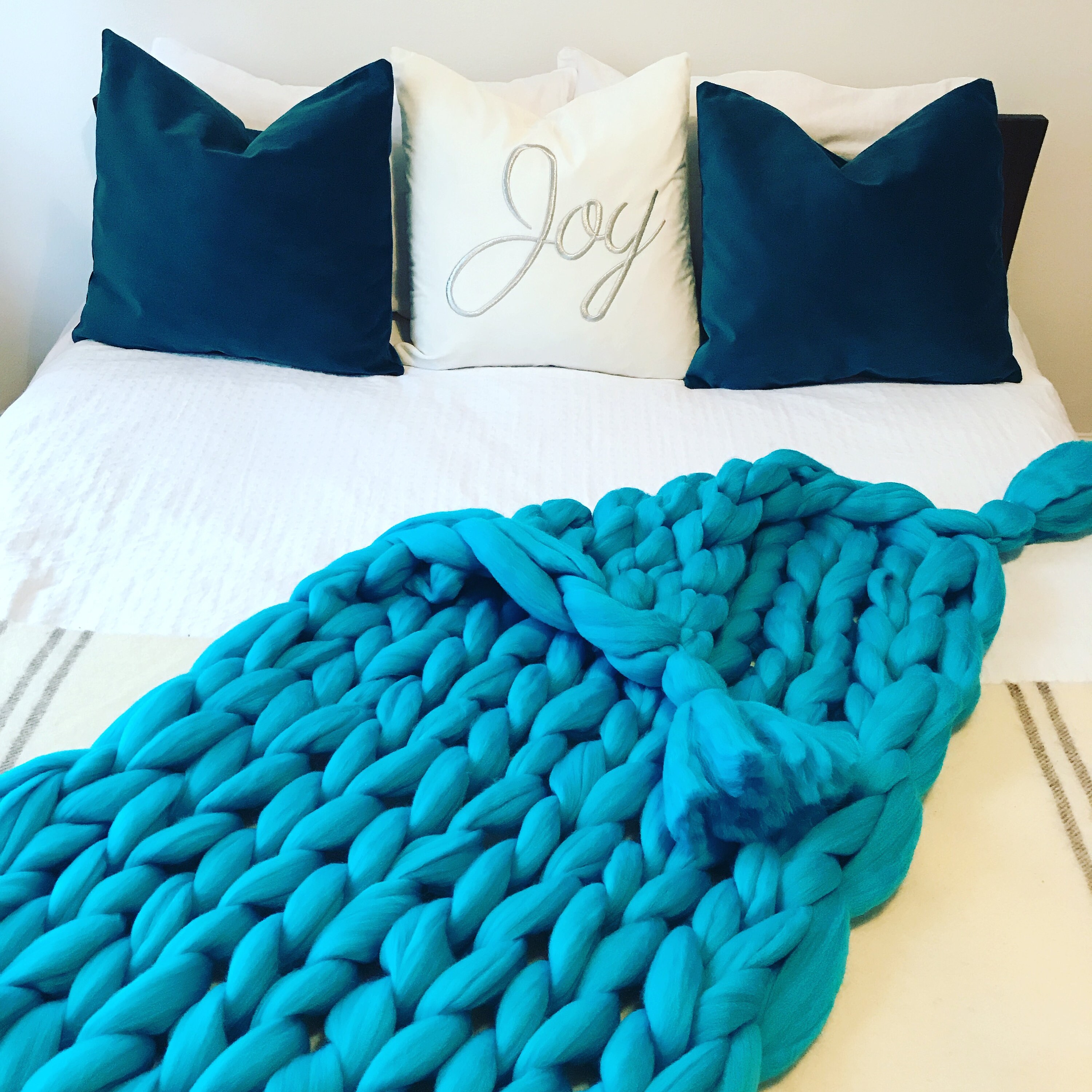 Giant Blanket SALE Blanket Giant knit throw Merino wool Etsy