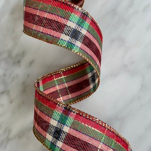 Christmas ribbon, Luxury Christmas Extra Wide wired ribbon wire edged craft decoration gorgeous gift packaging ribbon free delivery  2024