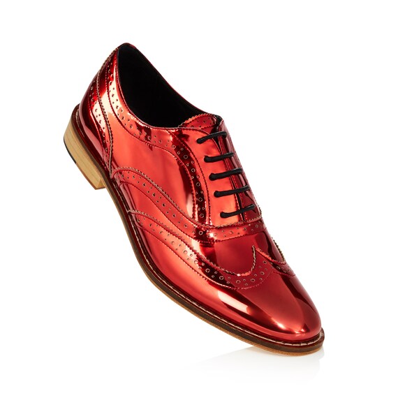 mens red brogue shoes