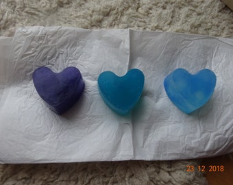 Romantic soaps, multi-shaped soap with sweet almond oil