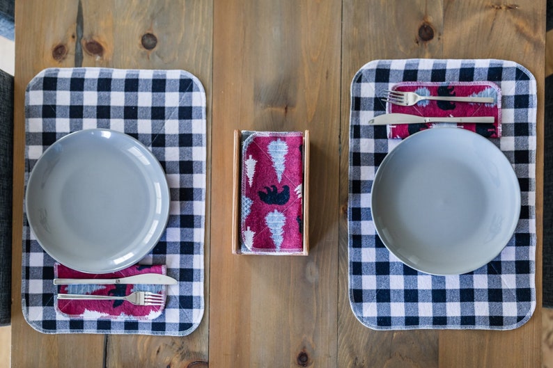 Cloth Napkin Holder Reusable Napkin Holder Sustainable Wood Etsy