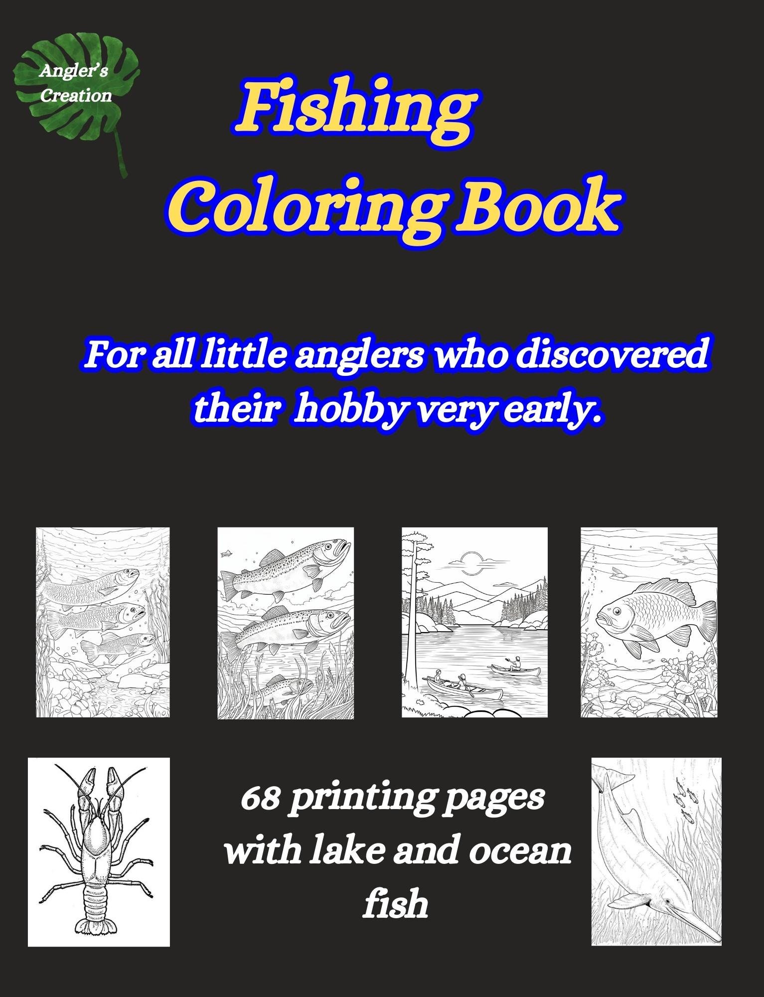 Fishing Coloring Book - Etsy