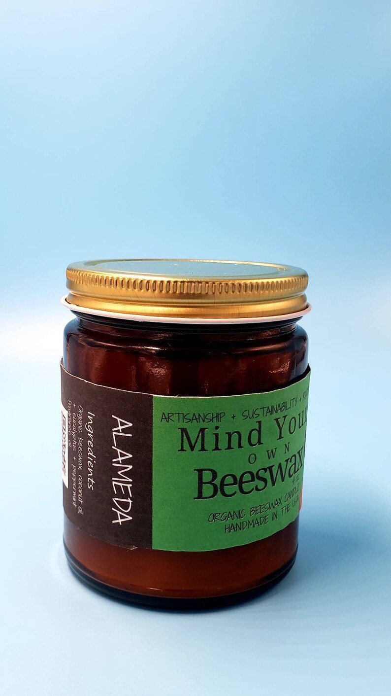 Beeswax Candles Organic Beeswax Candle Ecofriendly Candles Etsy