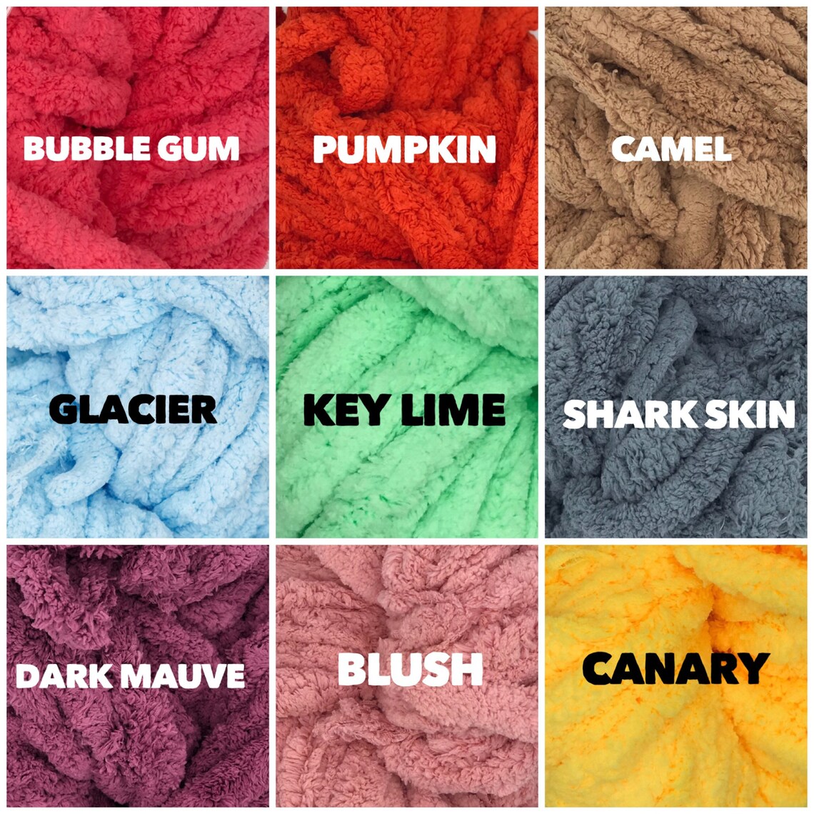 Super Chunky Knit Chenille Yarn Chenille Blanket Yarn Etsy