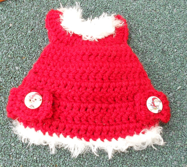 Crochet Christmas Chicken Sweater Christmas Chicken Saddle image 4