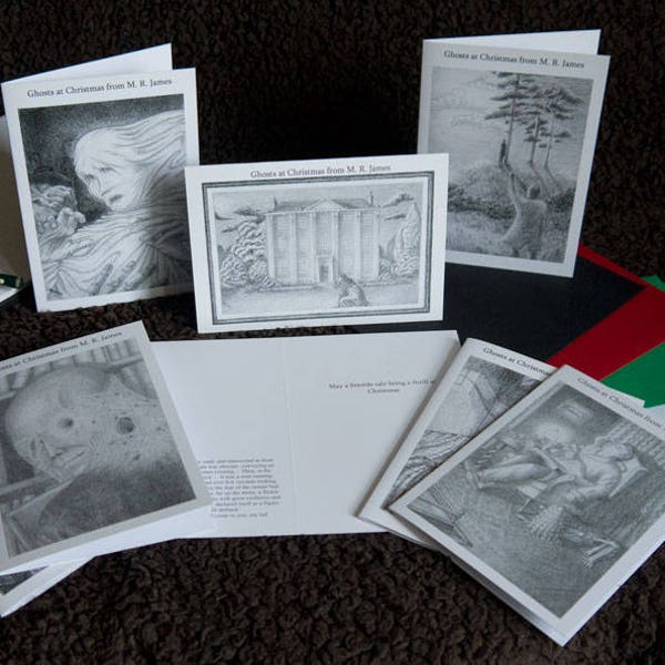 MR James Ghost Story Christmas Cards: Supernatural Festive (Full set of 17)