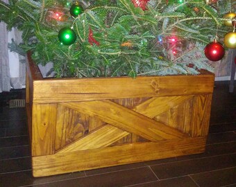 Christmas tree box | Etsy
