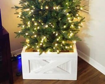 White Christmas Tree Stand Box Replace Your Skirt White Christmas Tree Stand Box Replace Your Skirt