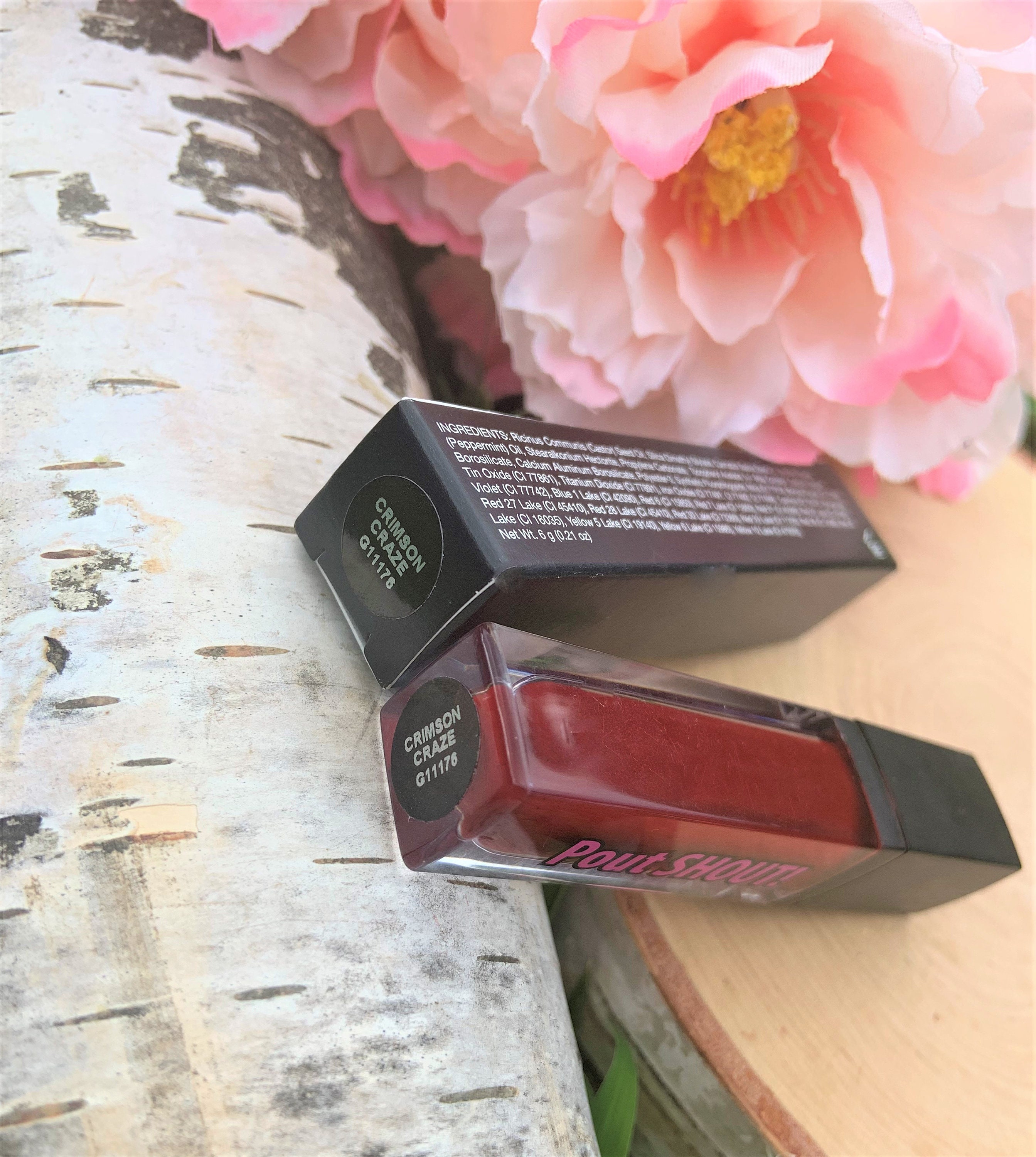 Dark Red Matte Bold Lip Gloss Long LastingRed Lip StainRed Etsy