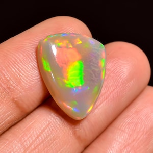 Ethiopian Opal Top Grade Quality 100% Natural Welo Fire Ethiopian Opal Cabochon Gemstone For Making Jewelry 5 Ct. 17X14X4 mm AQ-848