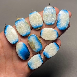 Blue ice Glacierite A One Quality Blue ice Glacierite Cabochon Loose Gemstone For Making Jewelry Code MI-497