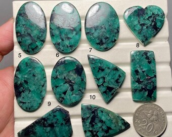 Emerald A One Quality 100% Natural Emerald Cabochon Loose Gemstone For Making Jewelry Code MI-68