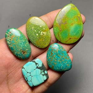 Tibetan Turquoise A One Quality 100% Natural Tibetan Turquoise Cabochon Loose Gemstone For Making Jewelry MI-164