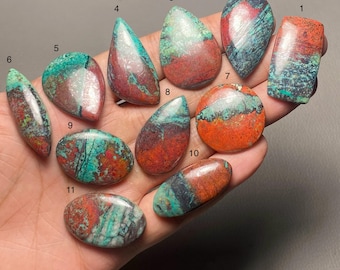 Sonora Sunrise A One Quality 100% Natural Sonora Sunrise Cabochon Loose Gemstone For Making Jewelry Code MI-752