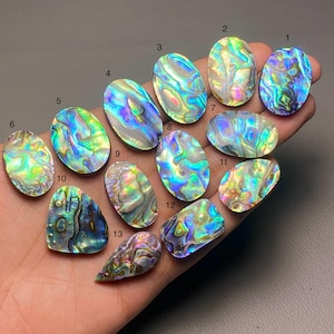 Abalone Shell A One Quality 100% Natural Abalone Shell Gemstone Cabochon Loose Gemstone For Making Jewelry Code MI-737