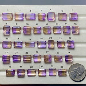 Ametrine Faceted Cut A One Quality 100% Natural Ametrine Cut Loose Gemstone For Making Jewelry Code MI-646