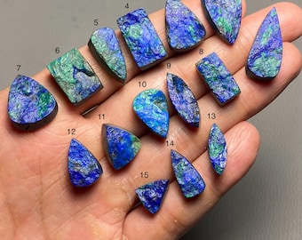 Azuryt Malachit Druzy Jedna Jakość 100% Naturalny Azuryt Malachit Druzy Luźny Kamień Szlachetny Do Tworzenia Biżuterii MI-242