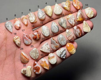 Crazy Lace Agate A One Quality 100% Natural Crazy Lace Agate Cabochon Loose Gemstone For Making Jewelry Code MI-1601