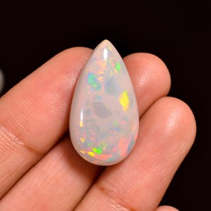Ethiopian Opal Top Grade Quality 100% Natural Welo Fire Ethiopian Opal Cabochon Gemstone For Making Jewelry 13.5 Ct. 25X14X7 mm AQ-834