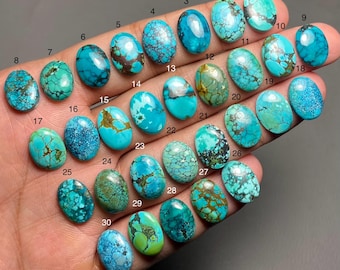 Tibetan Turquoise A One Quality 100% Natural Tibetan Turquoise Cabochon Loose Gemstone For Making Jewelry MI-125