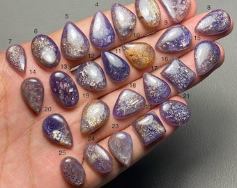 Iolite Sunstone A One Quality 100% Natural Iolite Sunstone Cabochon Loose Gemstone For Making Jewelry Code MI-876