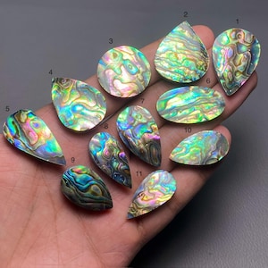 Abalone Shell A One Quality 100% Natural Abalone Shell Gemstone Cabochon Loose Gemstone For Making Jewelry Code MI-565