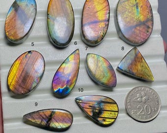 Spectrolite Labradorite A One Quality 100% Natural Spectrolite Cabochon Loose Gemstone For Making Jewelry MI-96