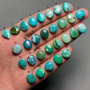 Tibetaans turkoois Een kwaliteit 100% natuurlijke Tibetaans turkoois cabochon losse edelsteen voor het maken van sieraden MI-186