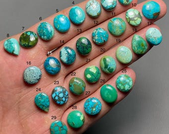 Tibetan Turquoise A One Quality 100% Natural Tibetan Turquoise Cabochon Loose Gemstone For Making Jewelry MI-186